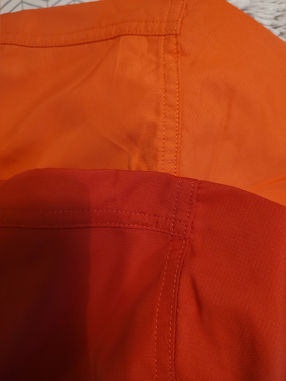 (2) Habit UPF Fishing Shirt Mens 4XL Big & Tall Orange Solid Button-Up SS